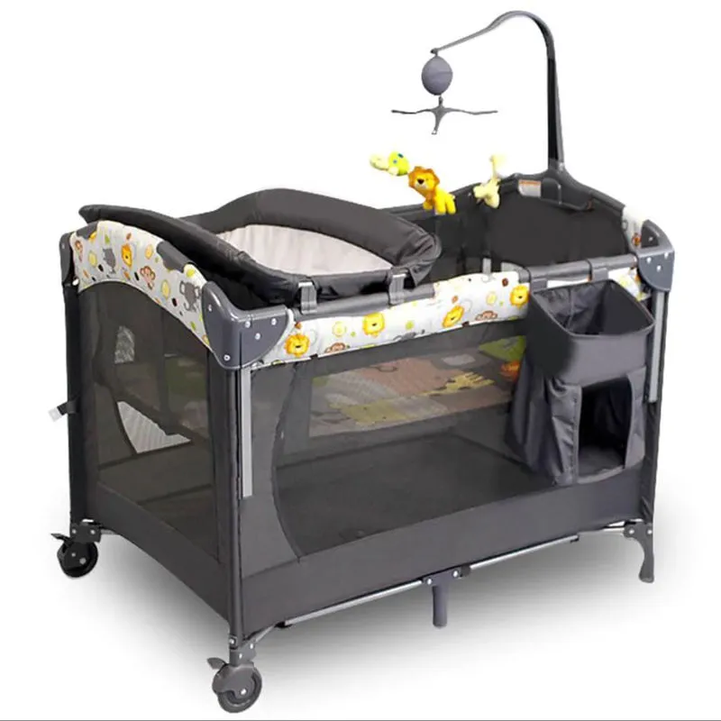 Portable Baby Bedside Co-Sleeper Cot With Detachable Diaper Station