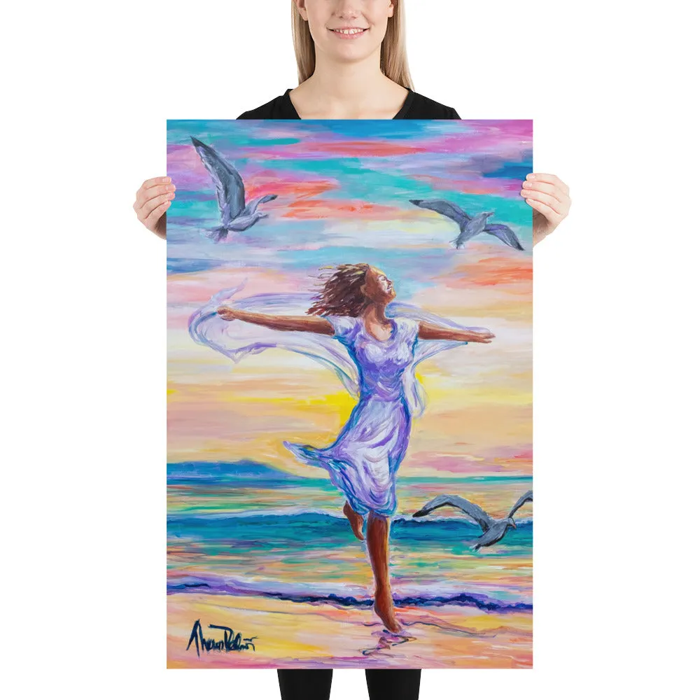 "Freedom's Dance" - Prophetic Art Print with Poem