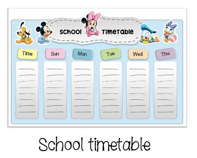 ""Baby Minnie" School labels packs