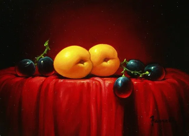 "Two of Us" by Sean Farrell - Vibrant Still Life Oil Painting