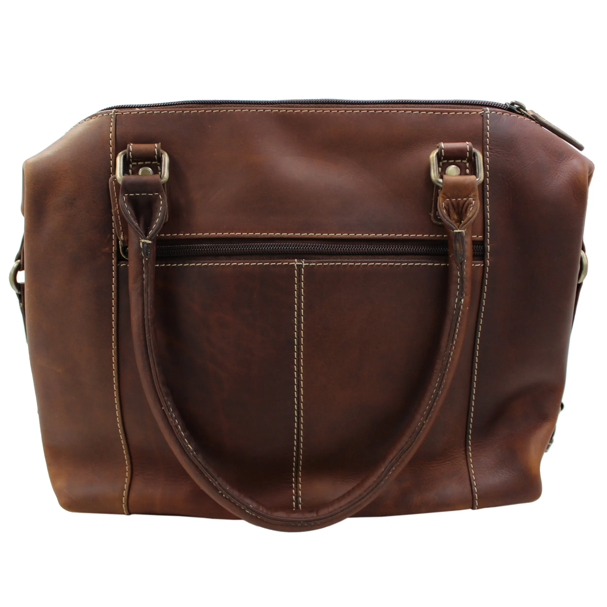 RE Leather Bag (13"x 10"x 3")