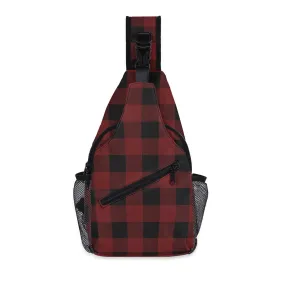 Red Buffalo Plaid Crossbody Bag