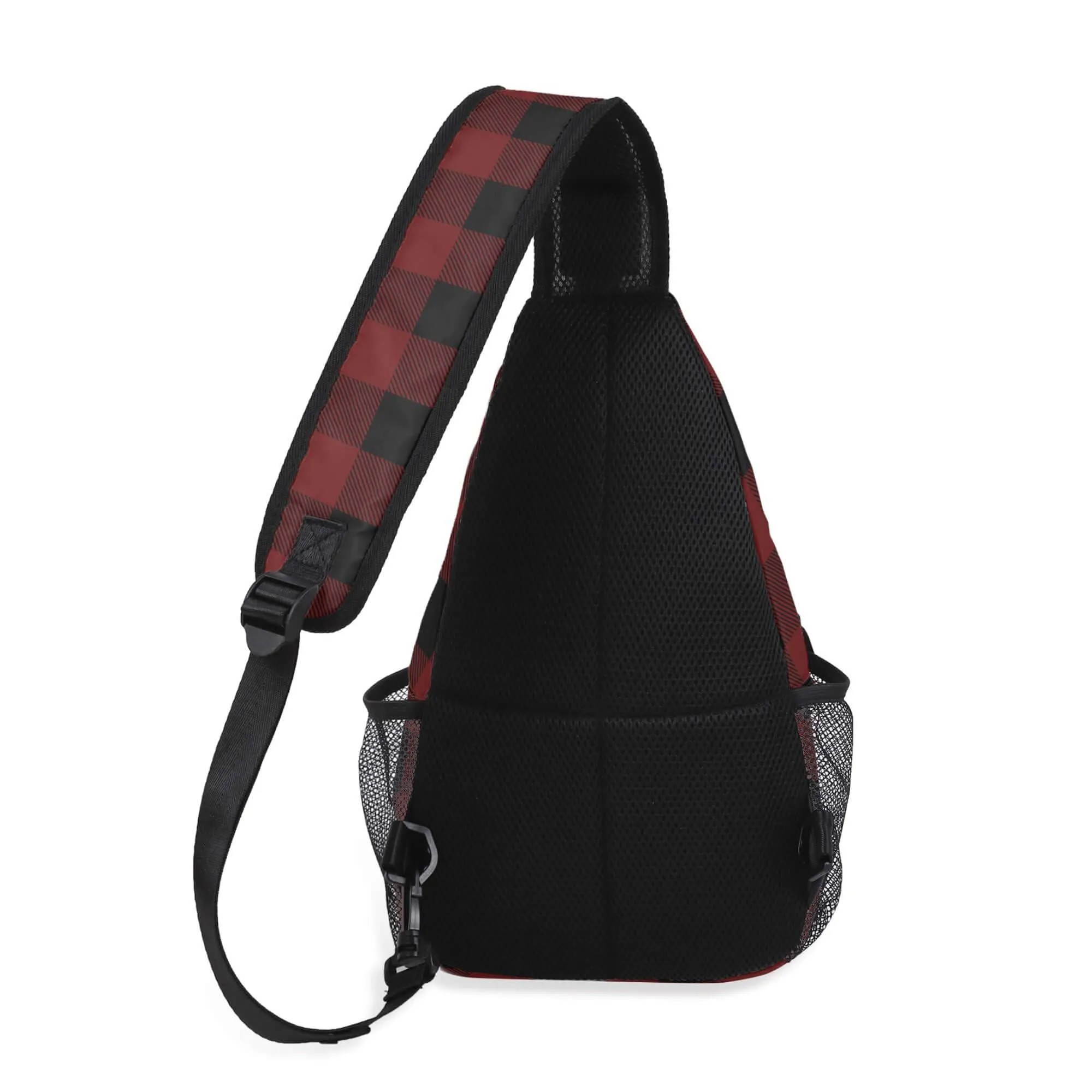 Red Buffalo Plaid Crossbody Bag