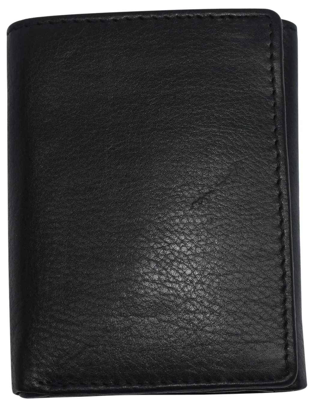 RFID Blocking Genuine Leather Trifold Classic Style Wallet 631107