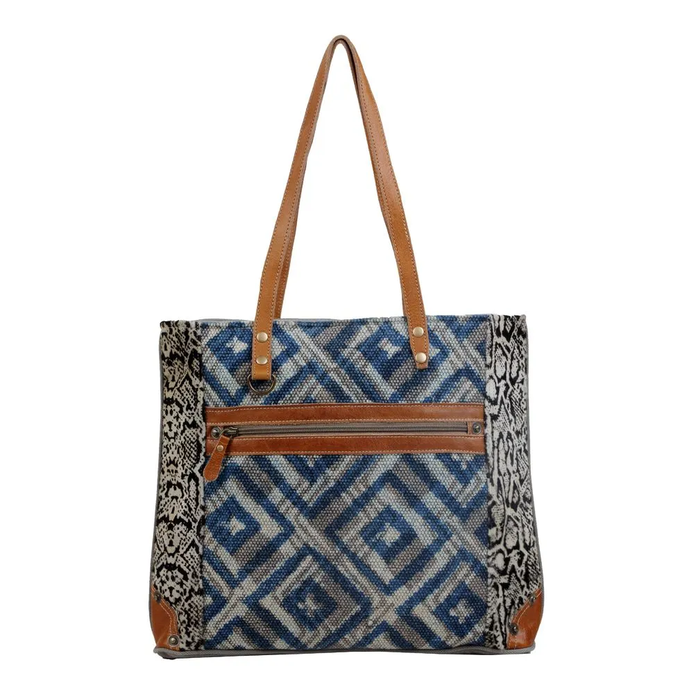 Rhombic Pattern Tote Bag