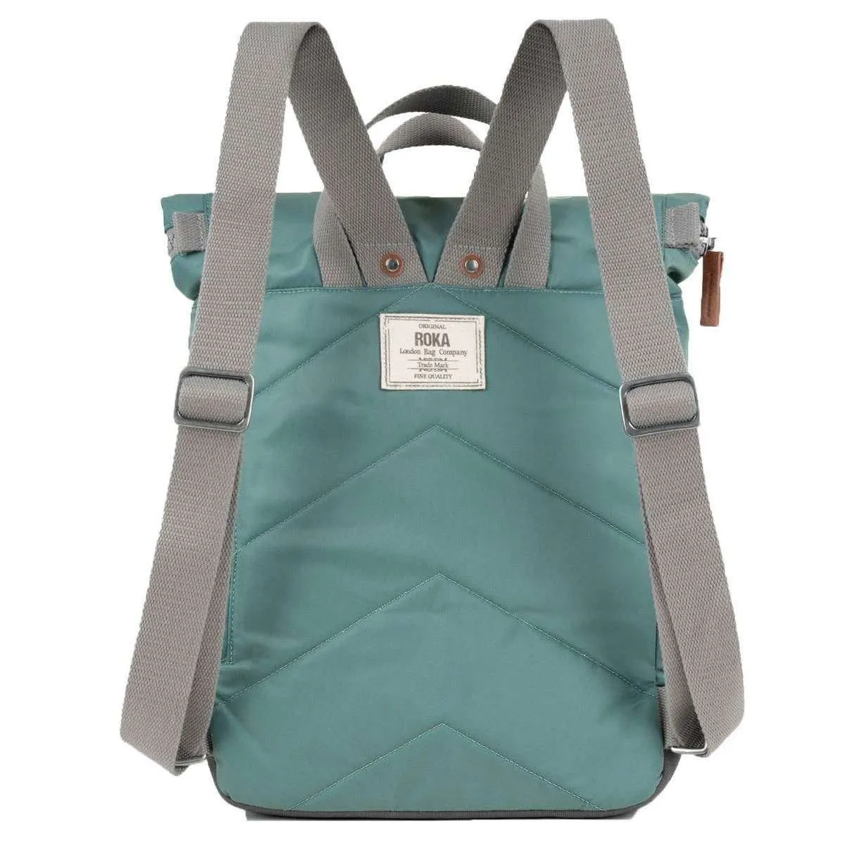 Roka Canfield B Medium Sustainable Nylon Backpack - Sage Green