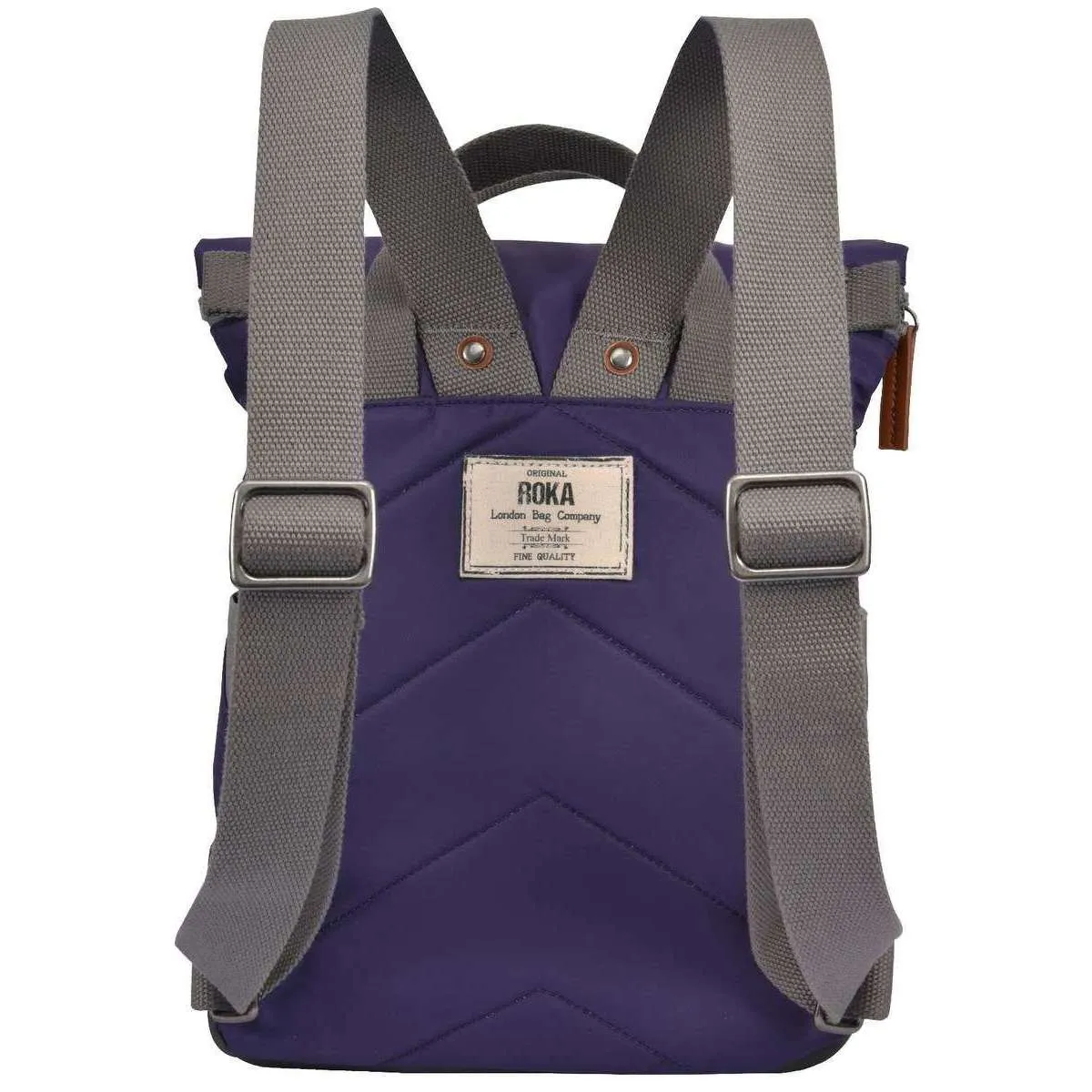 Roka Canfield B Small Sustainable Nylon Backpack - Mulberry Purple