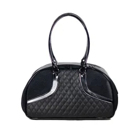 Roxy Pet Carrier - Black Quilted Luxe