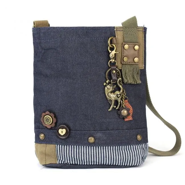 Slim Cat Charm Patch Crossbody Bag by Chala