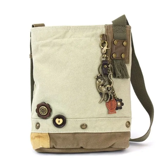 Slim Cat Charm Patch Crossbody Bag by Chala