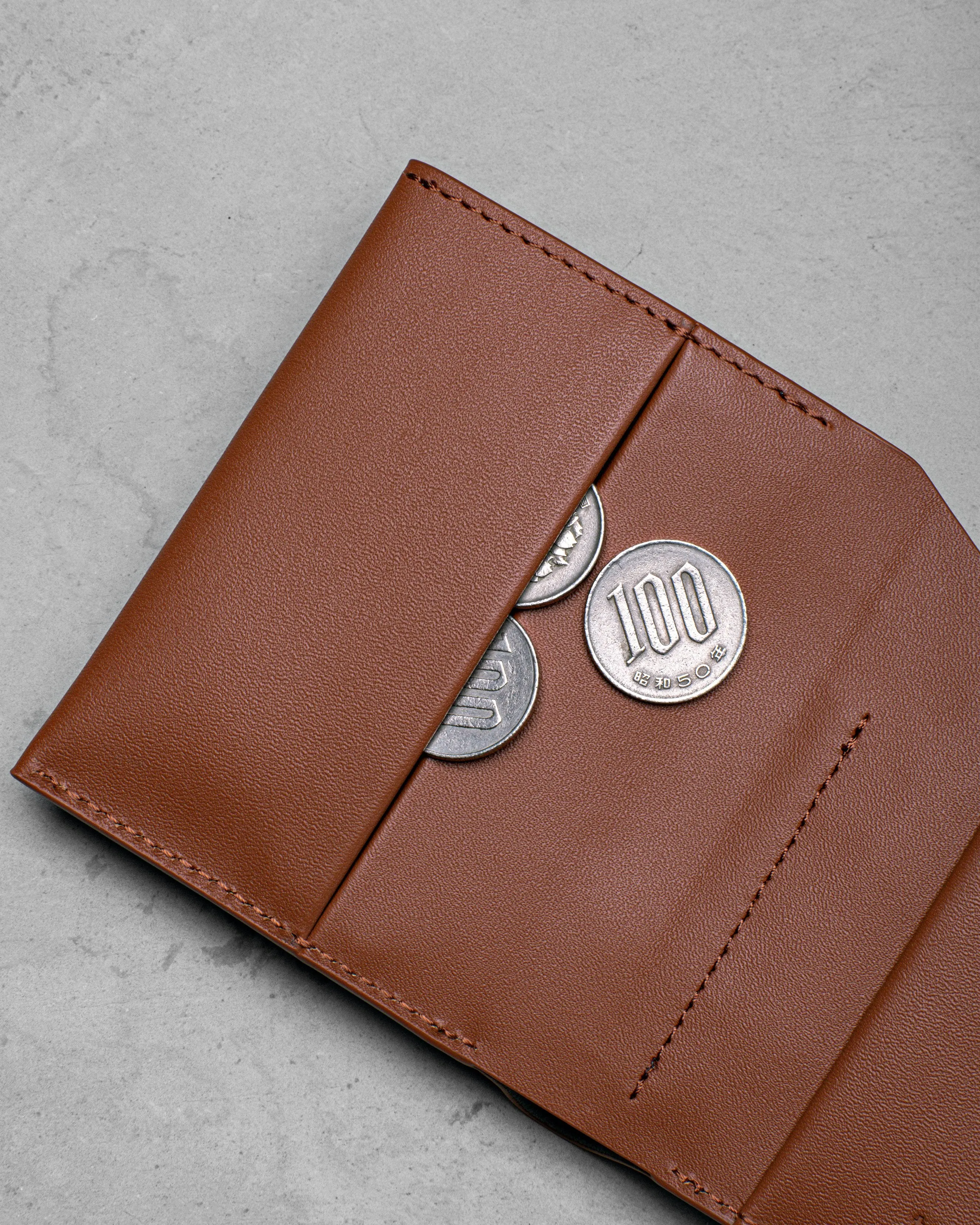 Slim Coin Wallet Brown