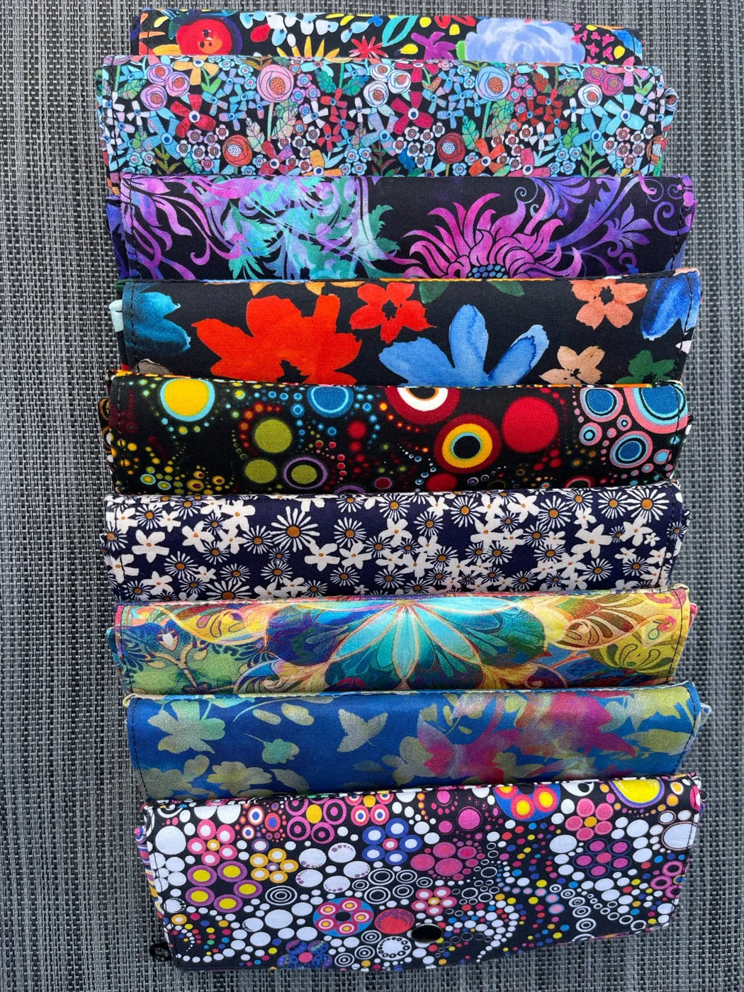 Slim Large Wallet - Light Weight -  Night FernTastic Fabric