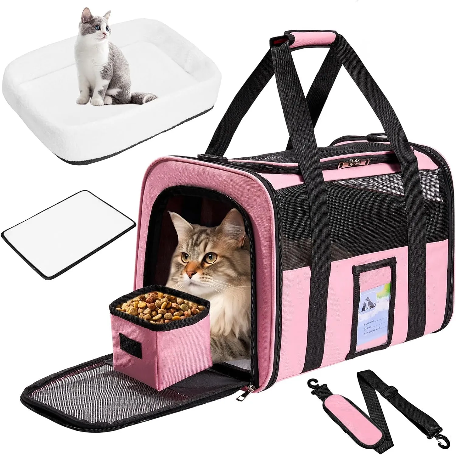 Soft Sided Cat Carrier Bag