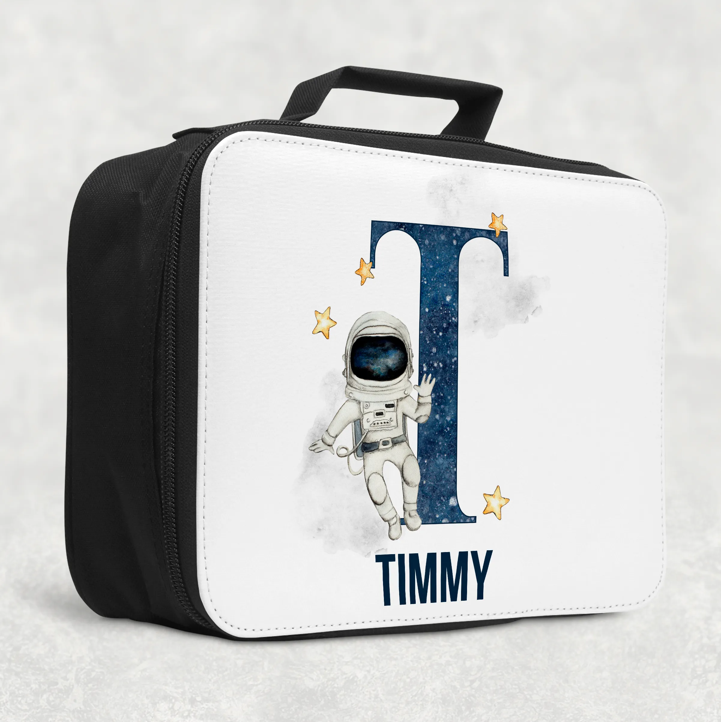 Space Alphabet Personalised Insulated Lunch Bag