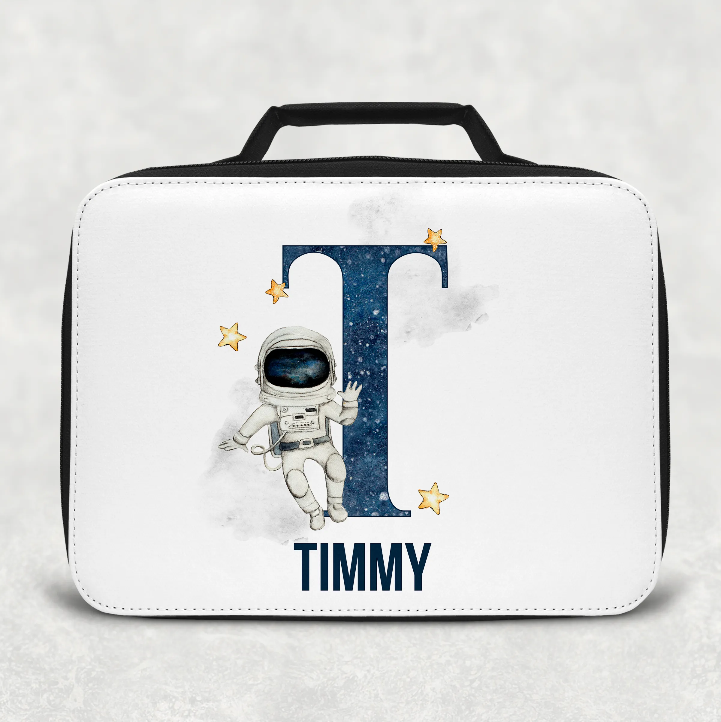 Space Alphabet Personalised Insulated Lunch Bag