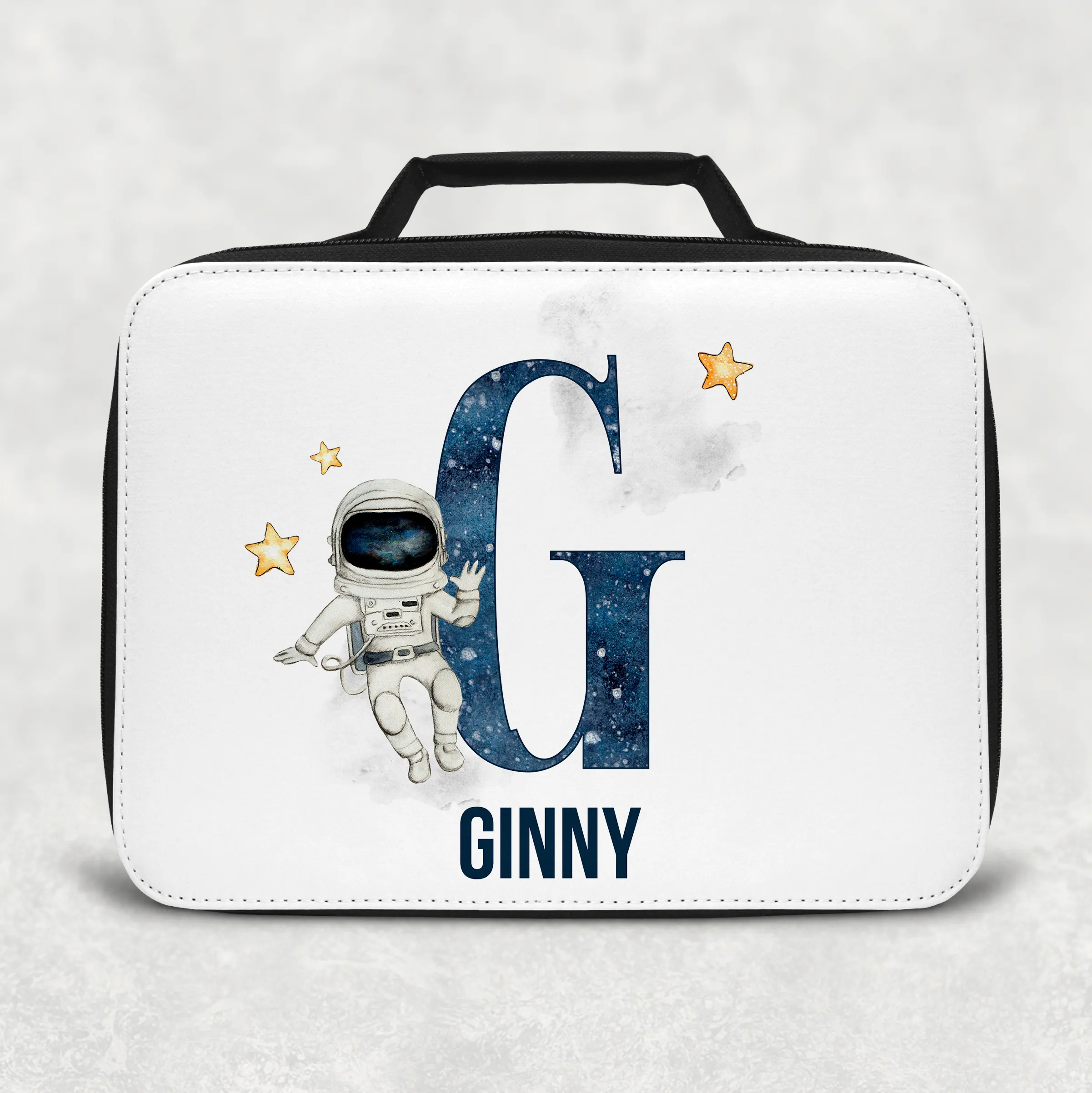 Space Alphabet Personalised Insulated Lunch Bag