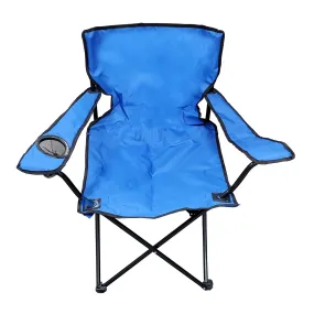 Steel Single Seat Camping Chair - Blue