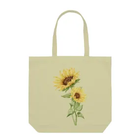 Sunflower - Spacious unisex Tote Bag - 100% Canvas fabric -  Roads To India