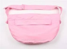 Susan Lanci Luxe Suede Cuddle Carrier in Pink