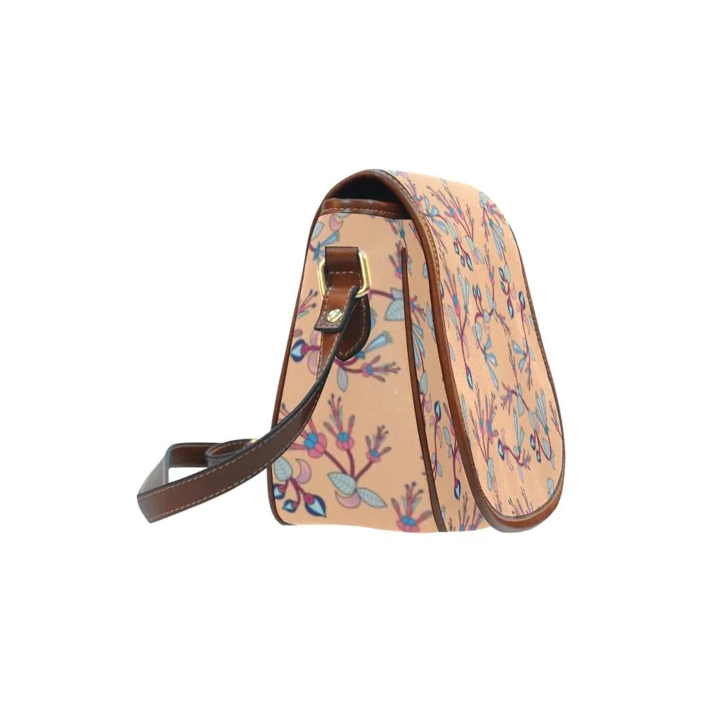 Swift Floral Peache Saddle Bag/Large