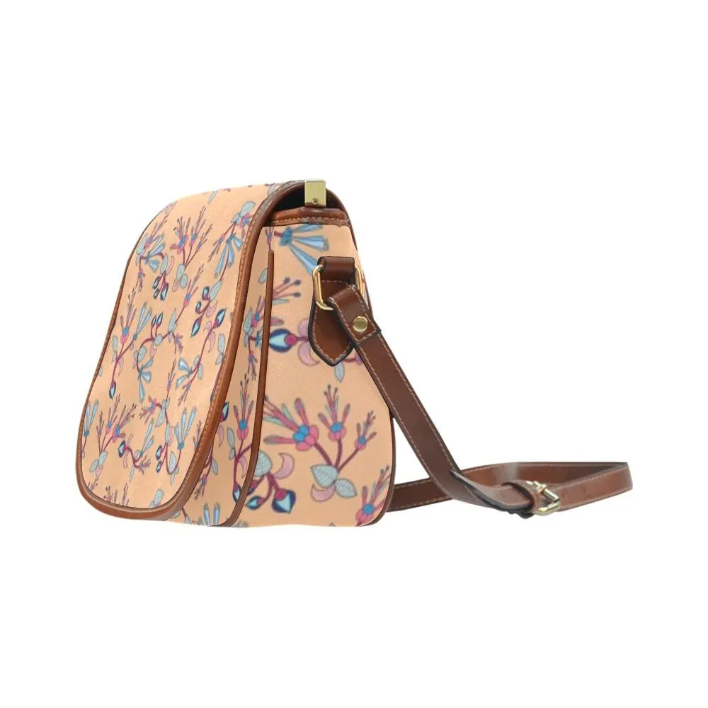 Swift Floral Peache Saddle Bag/Large