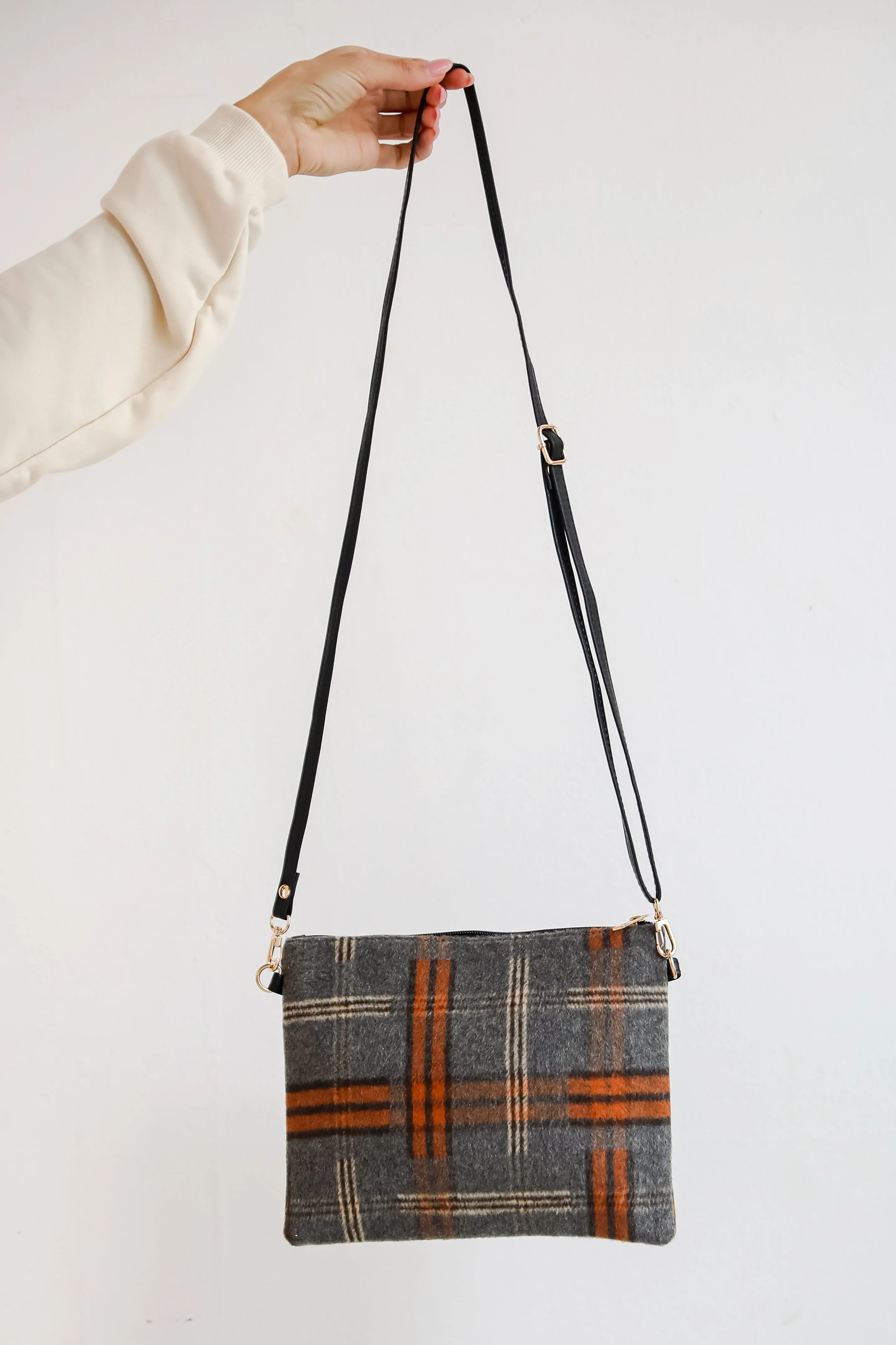 Tasteful Aesthetic Plaid Crossbody Bag