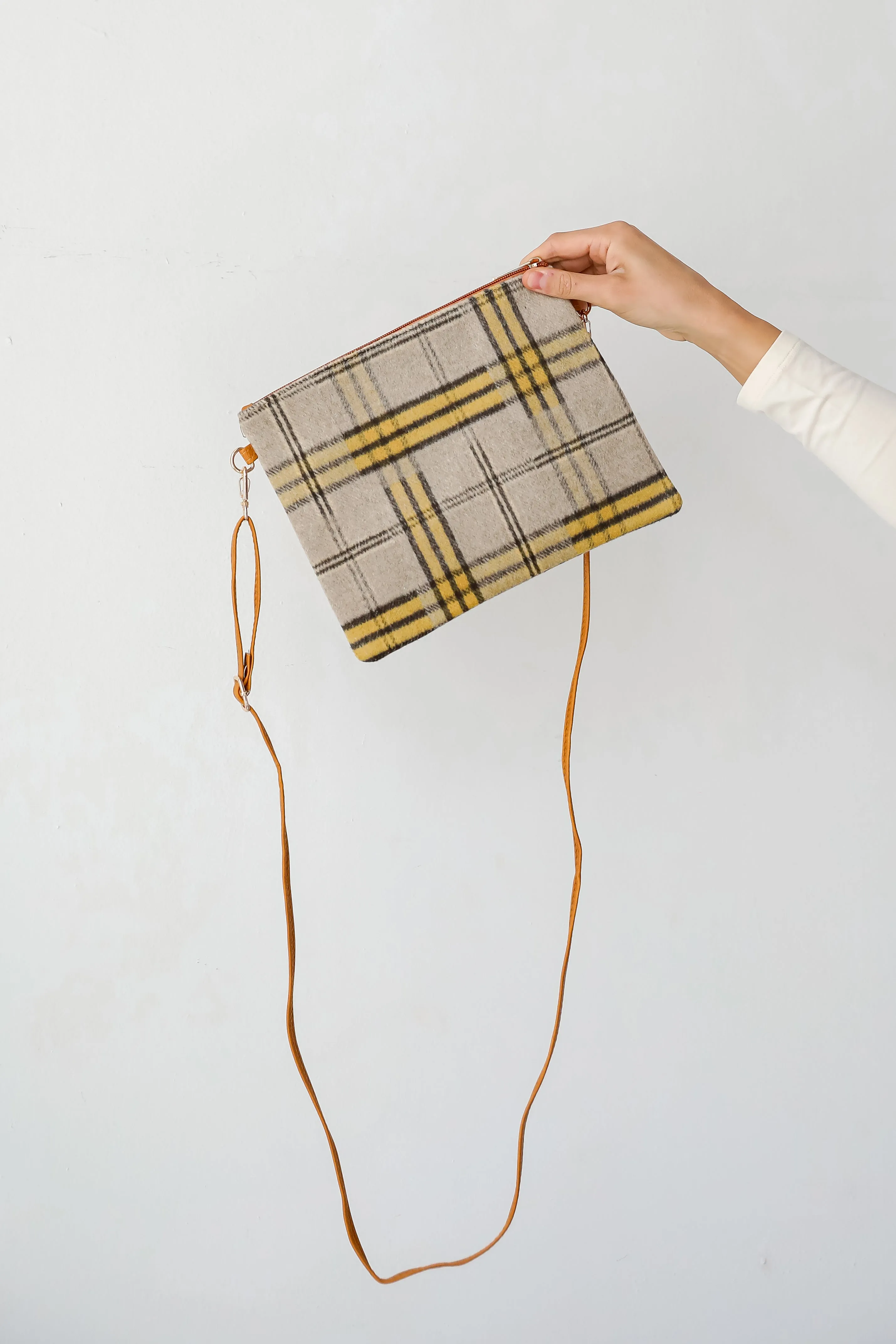 Tasteful Aesthetic Plaid Crossbody Bag