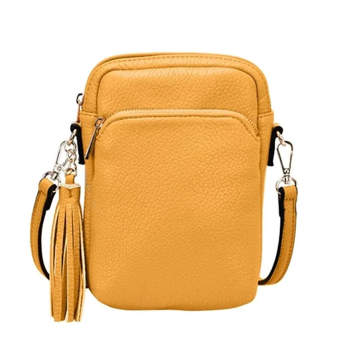 TB29220 Dual Compartment Crossbody w/ Tassel