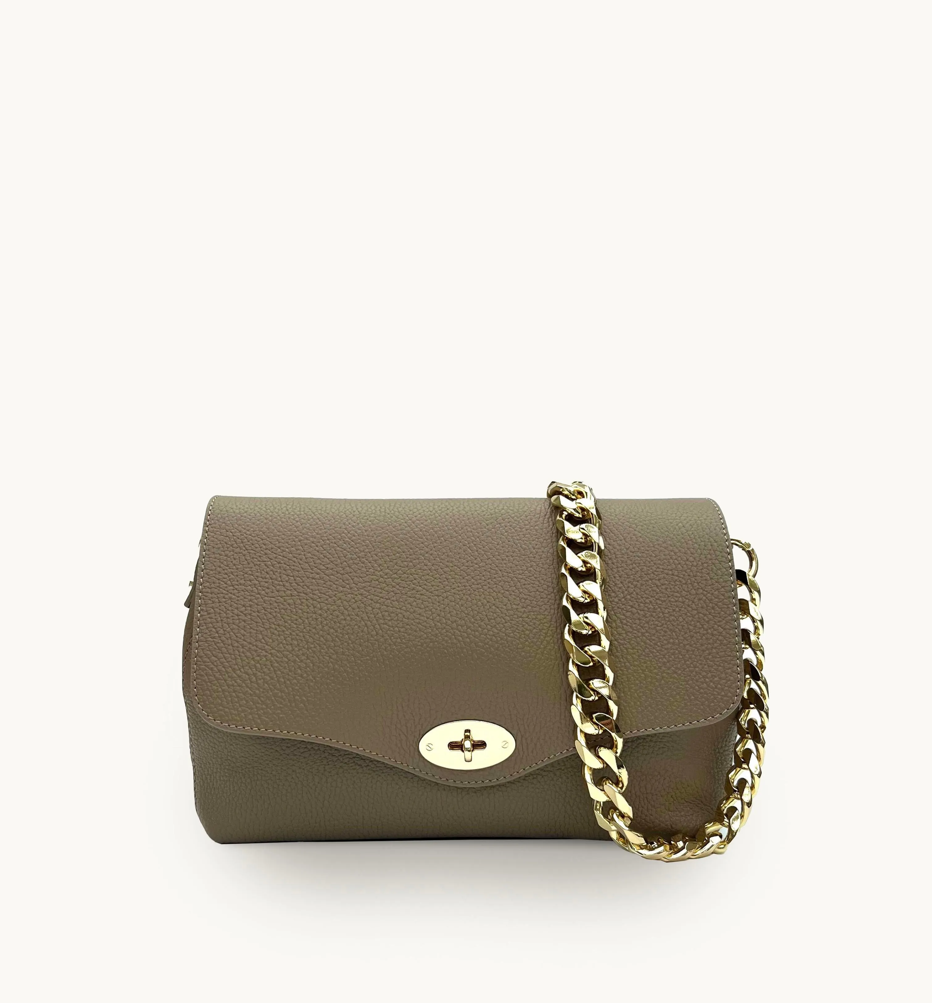 The Maddie Maxi Mushroom Leather Bag