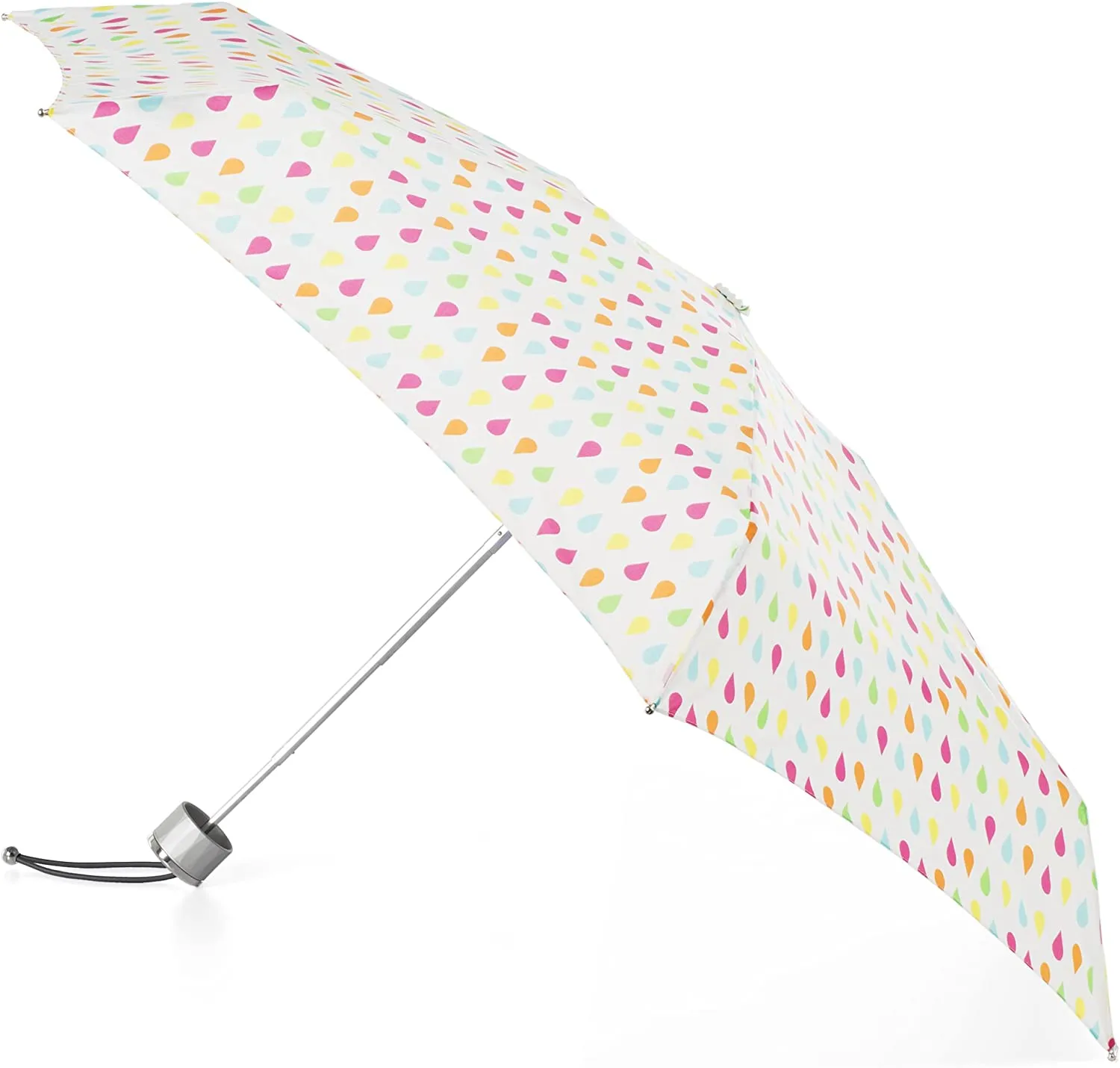 Totes Compact Water-Resistant Travel Foldable Umbrella