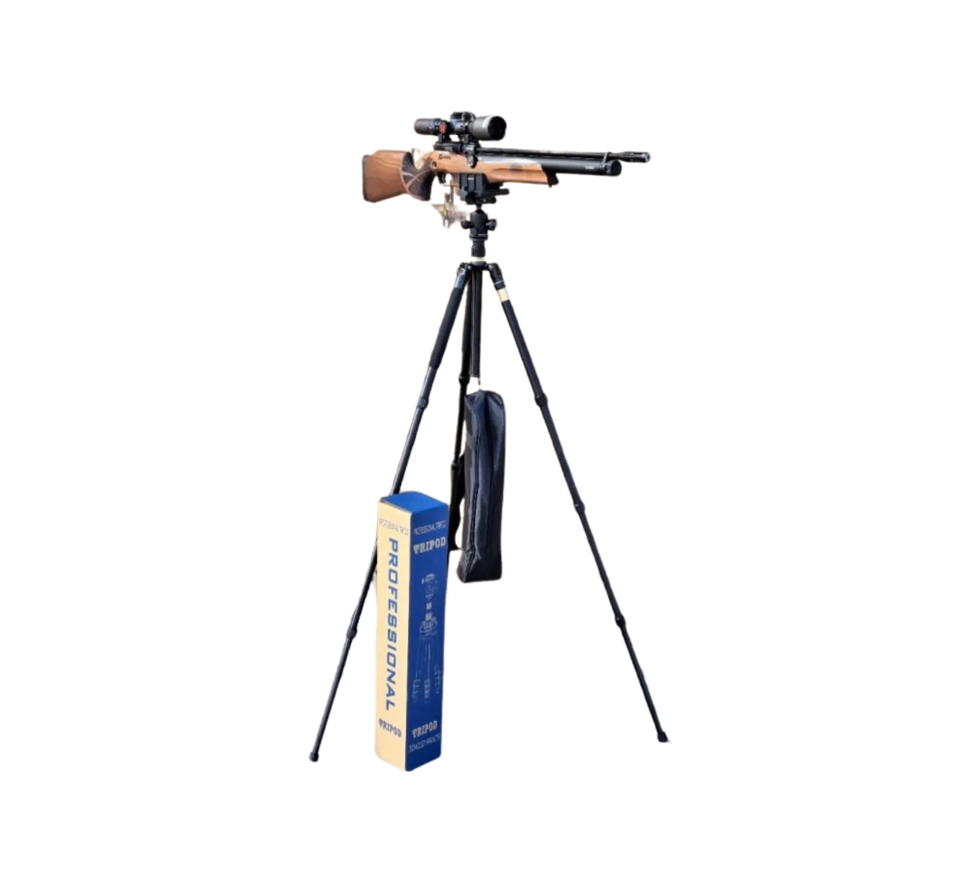 Tripod with gun saddle clamp (arca)