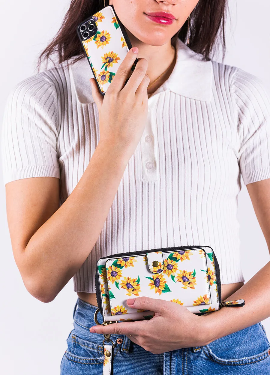 Ultimate Wristlet Phone Case in Sunflower