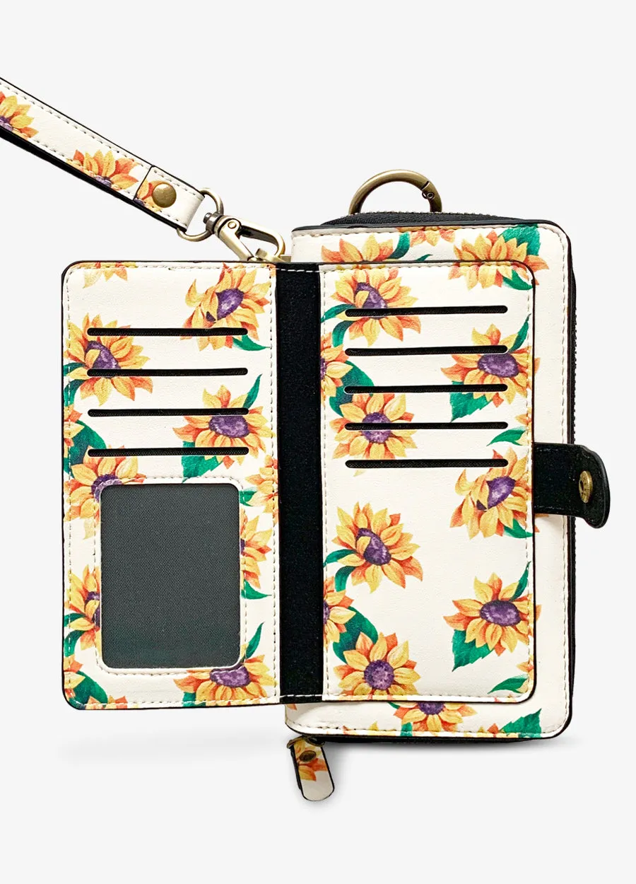 Ultimate Wristlet Phone Case in Sunflower