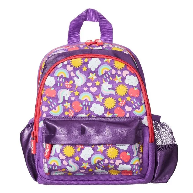 Unicorn Design Backpack with Front Pocket for Kids