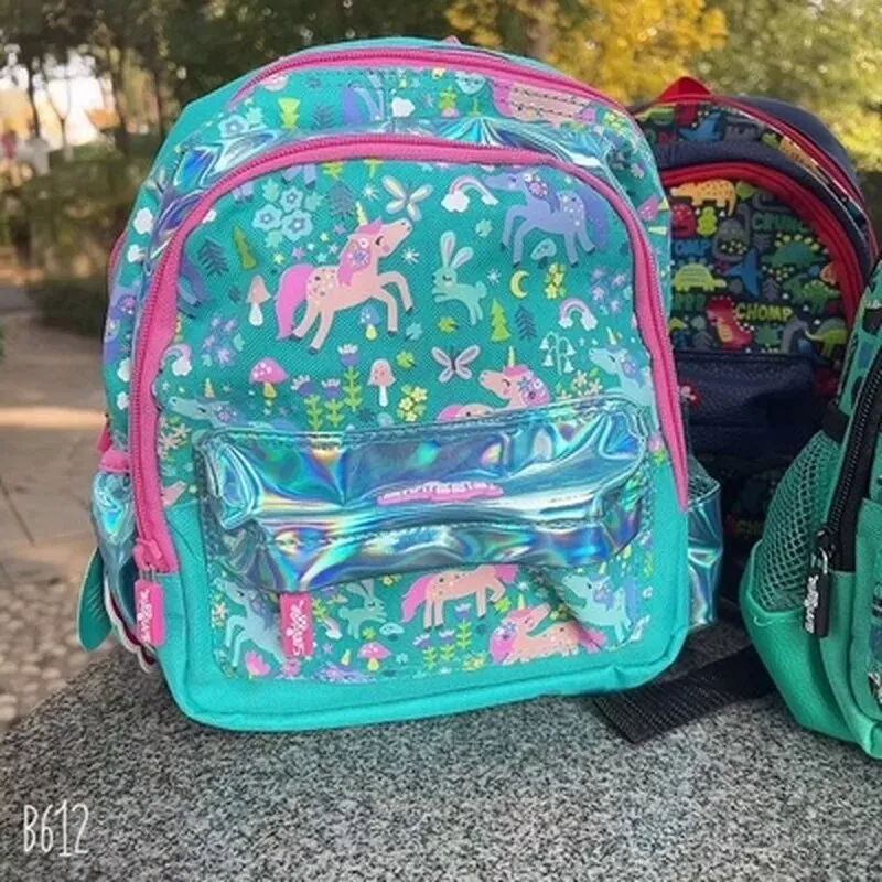 Unicorn Design Backpack with Front Pocket for Kids