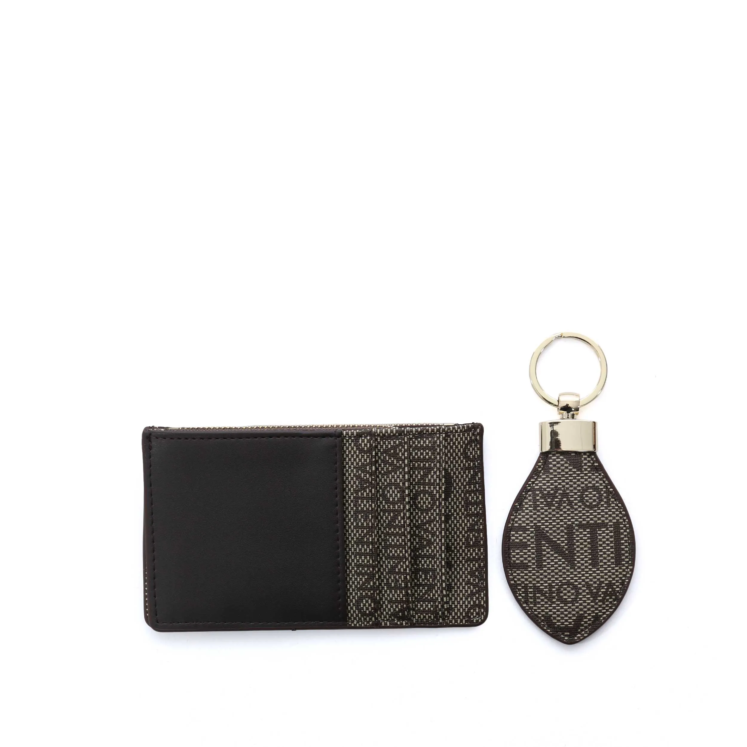 Valentino Bags King Coin Wallet & Key Fob in Taupe