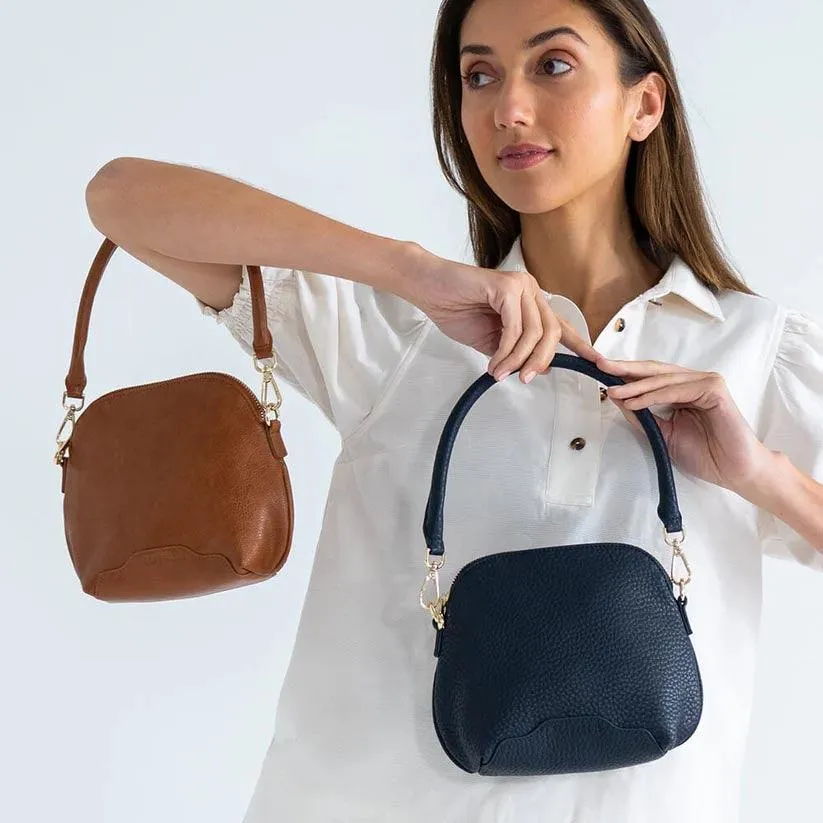 Vigo Crossbody Bag | Tan Pebble