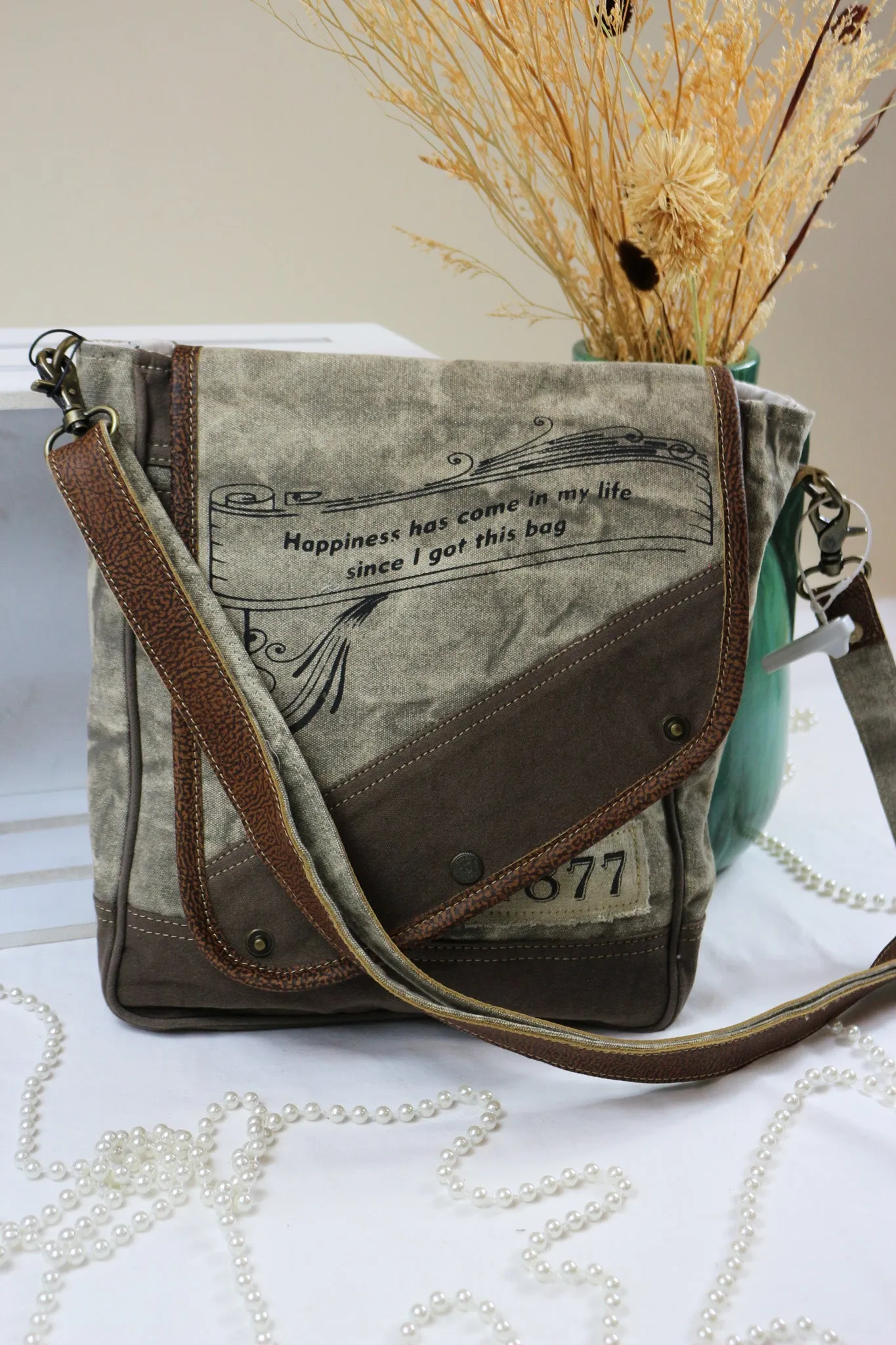 Vintage-look Shoulder Bag