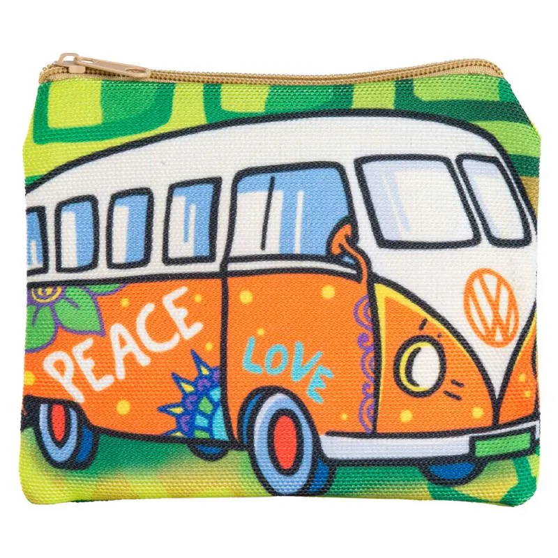 VW Bus Peace Love Coin Purse