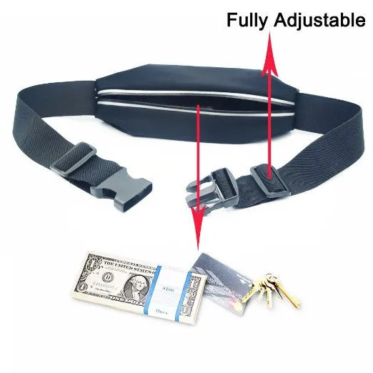 Waist Pack, Adjustable and Touchscreen Running Belt for iPhone6, iPod, Keys, Cash and Credit Cards