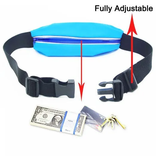 Waist Pack, Adjustable and Touchscreen Running Belt for iPhone6, iPod, Keys, Cash and Credit Cards