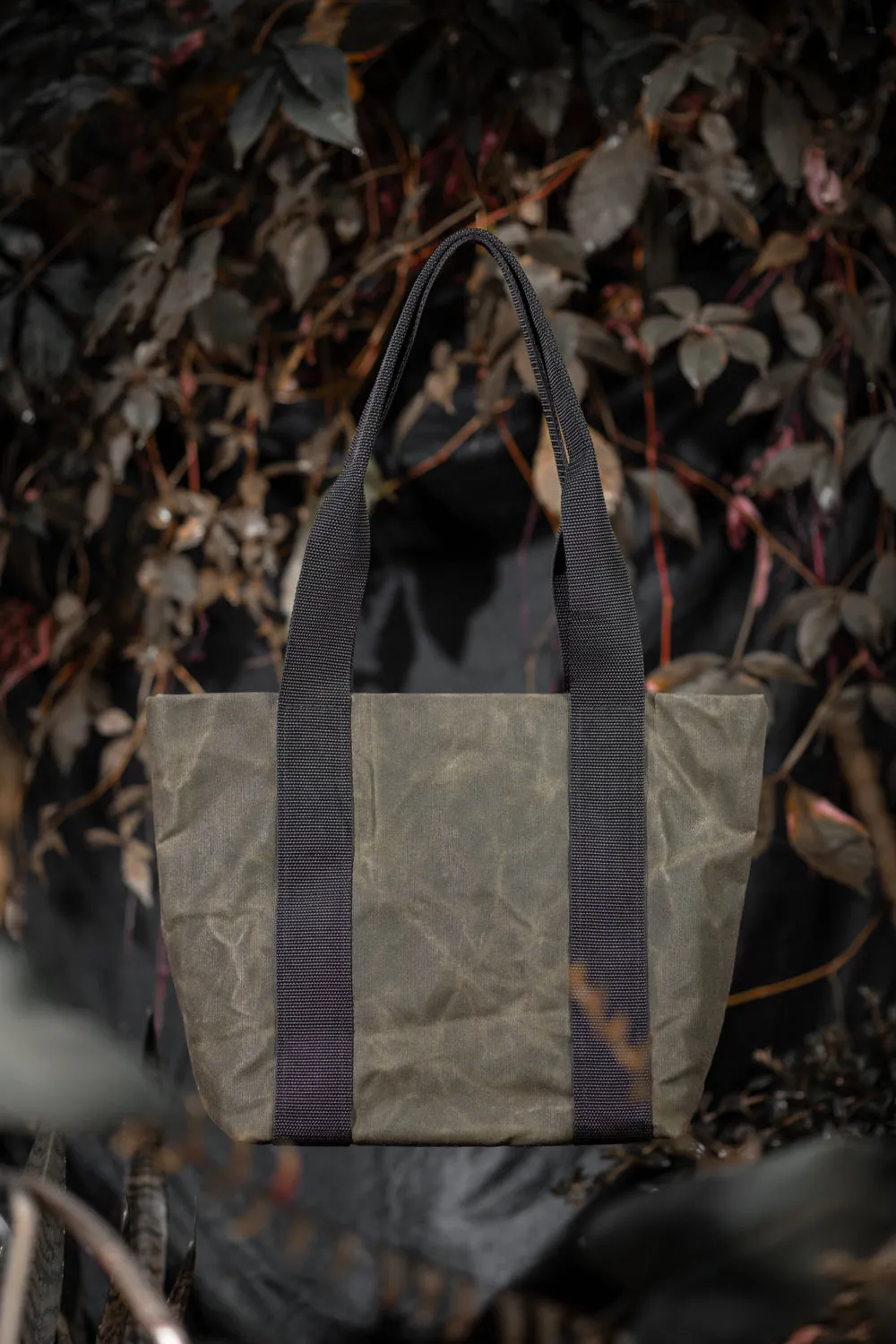 Waxed canvas tote bag ROSEMONT model