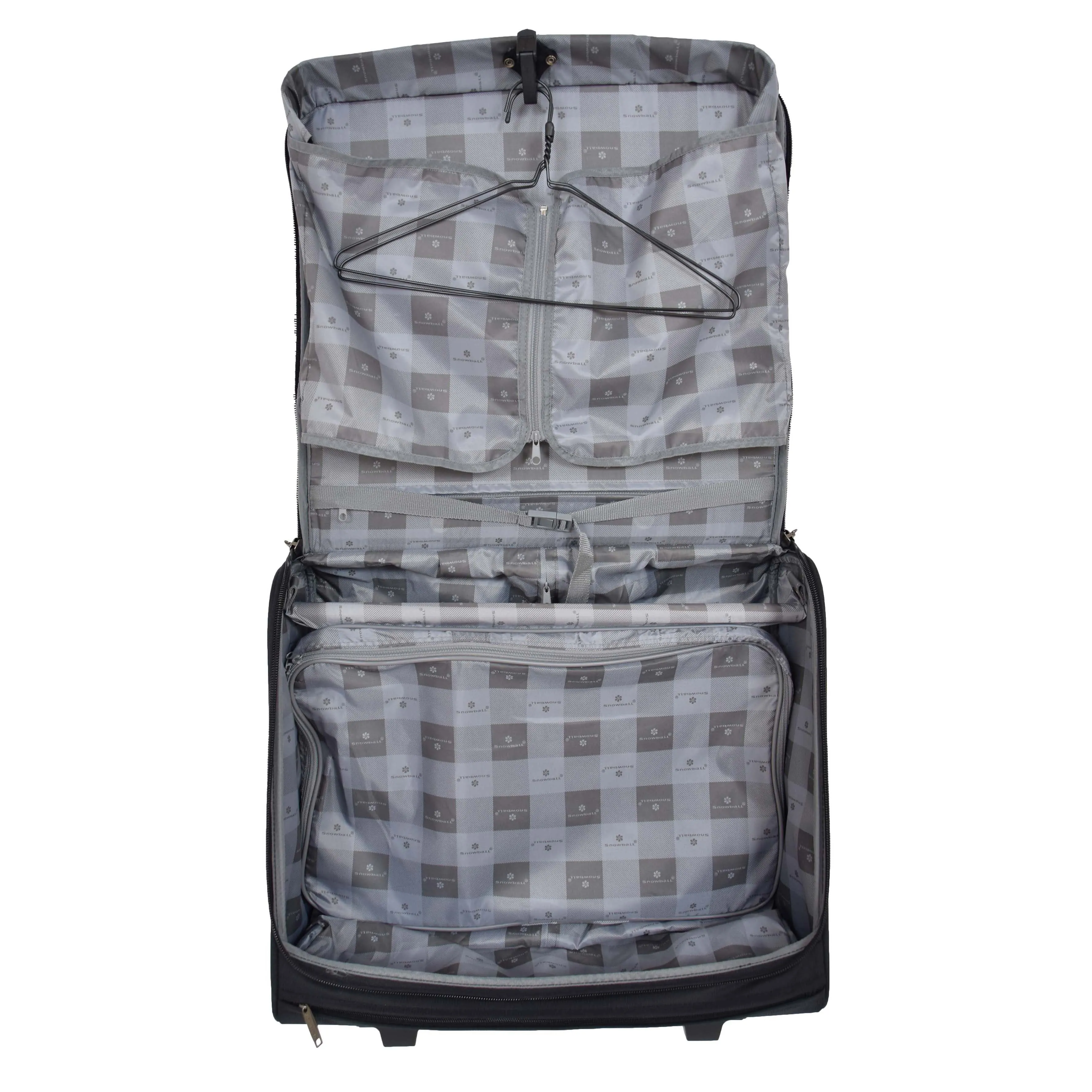 Wheeled Suit Carrier Dress Garments Bag Business Luggage Douglas Black