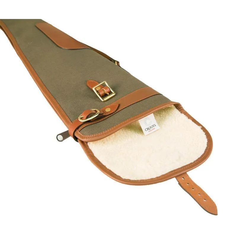 William Powell Pegasus Canvas & Leather Gunslip - Single with Zip & Flap