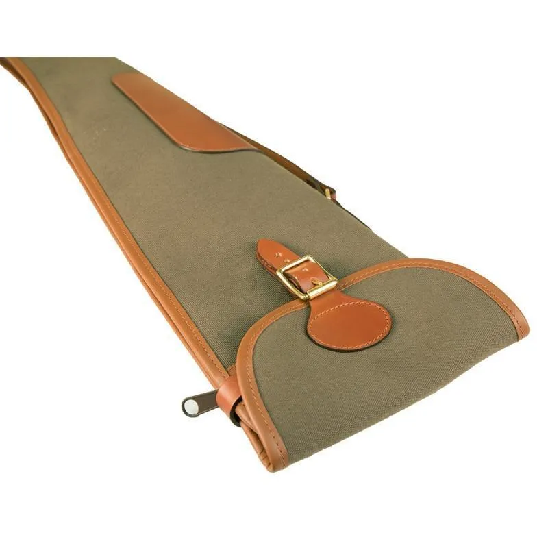 William Powell Pegasus Canvas & Leather Gunslip - Single with Zip & Flap