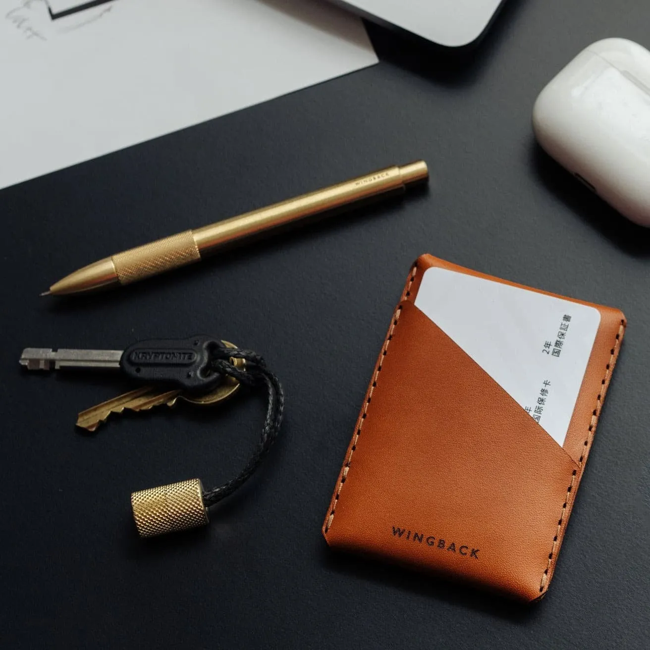 Wingback Wingston CardHolder - Dual Symmetrical Pockets