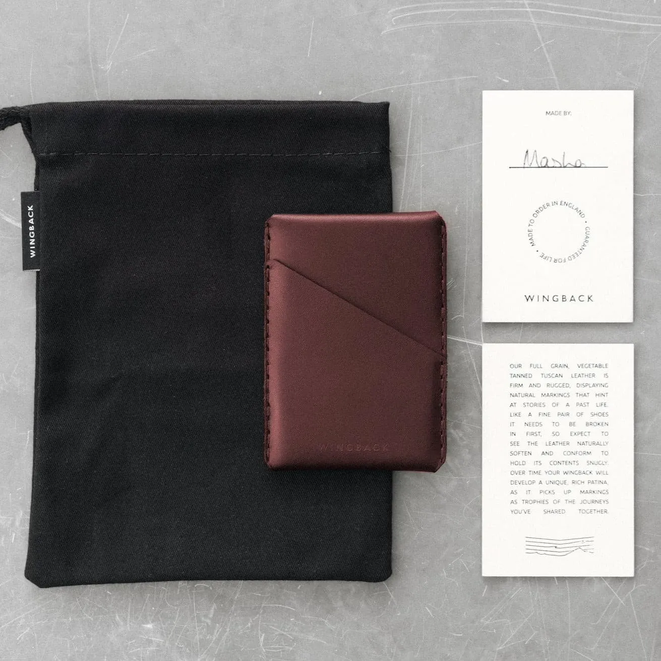 Wingback Wingston CardHolder - Dual Symmetrical Pockets