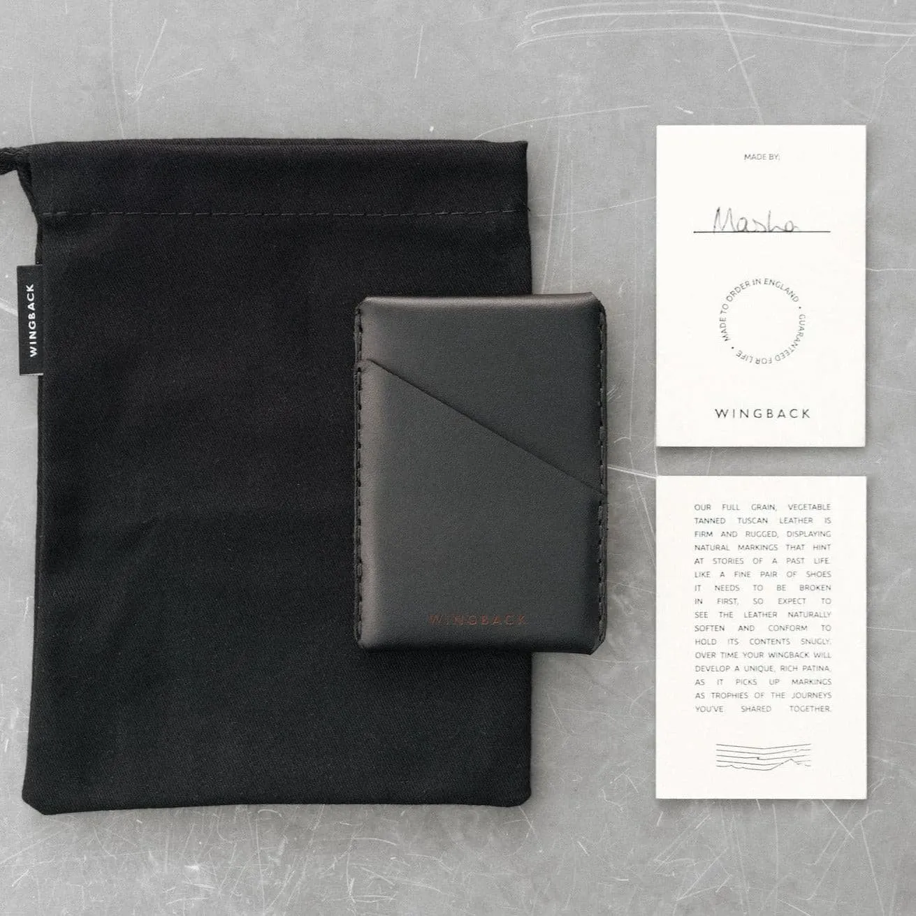 Wingback Wingston CardHolder - Dual Symmetrical Pockets