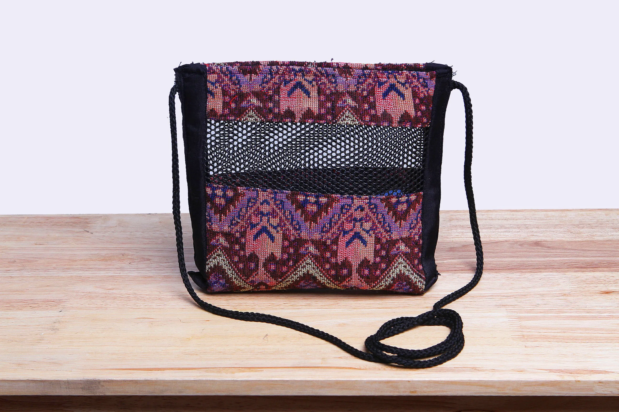 Woven Cloth Crossbody Bag