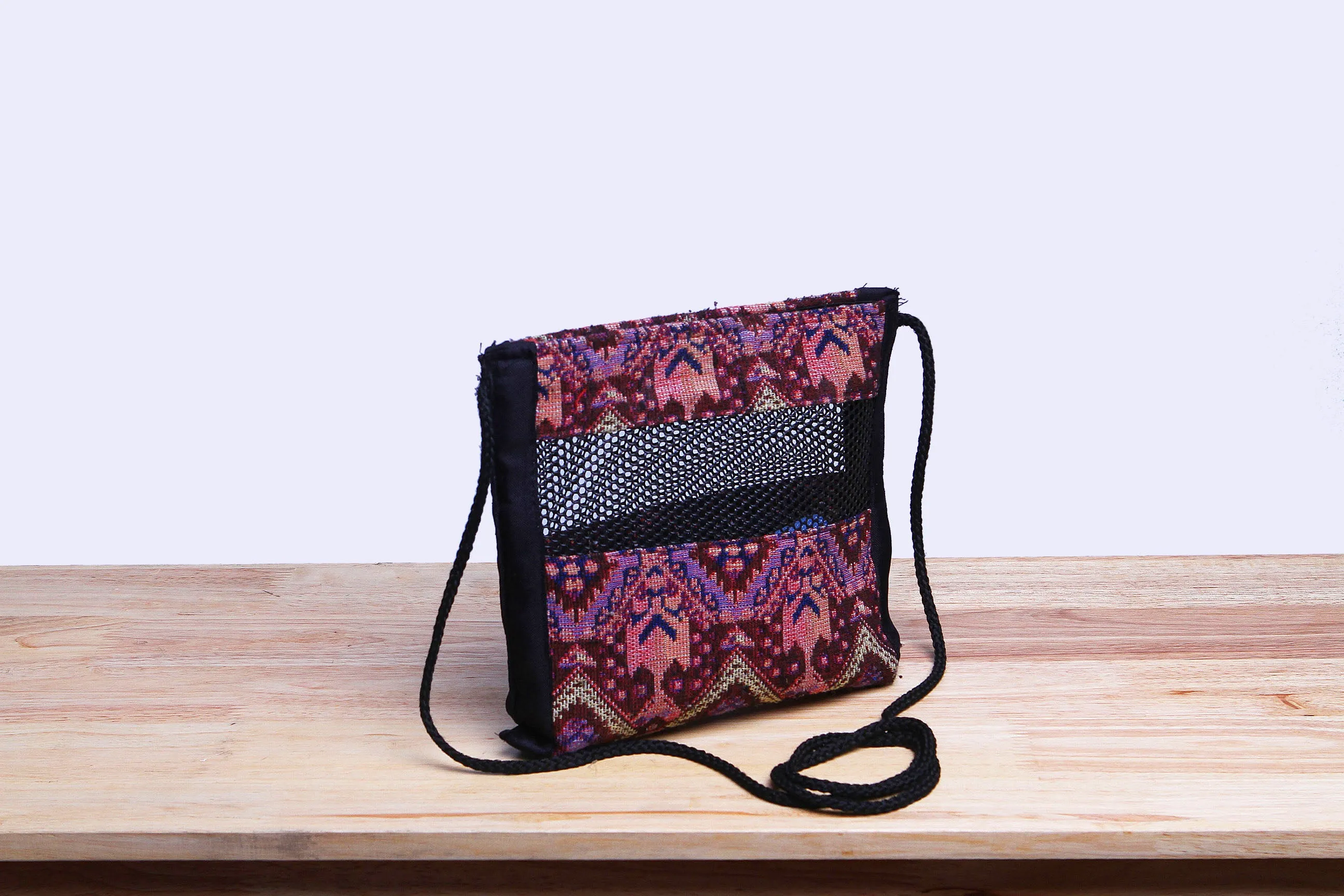 Woven Cloth Crossbody Bag